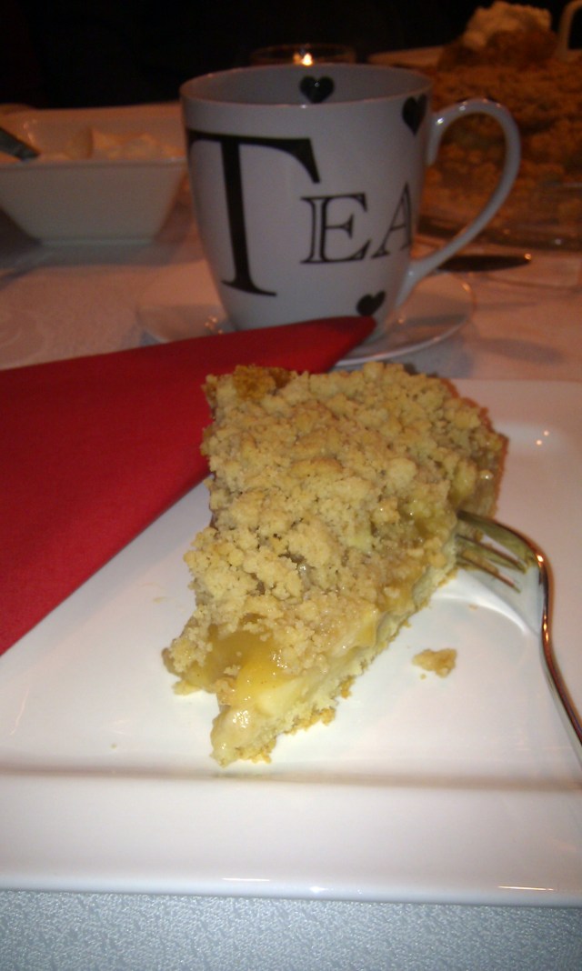 Apfelmus-Vanillepudding-Kuchen